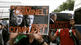 Reciben a Netanyahu en Francia con marchas y protestas