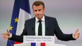 Macron promete combatir hegemonía de Trump con todas sus fuerzas