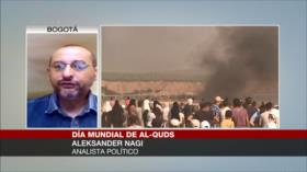 Aleksander Nagi, Francisca Quiroga y Jofré Leal abordan Día de Al-Quds