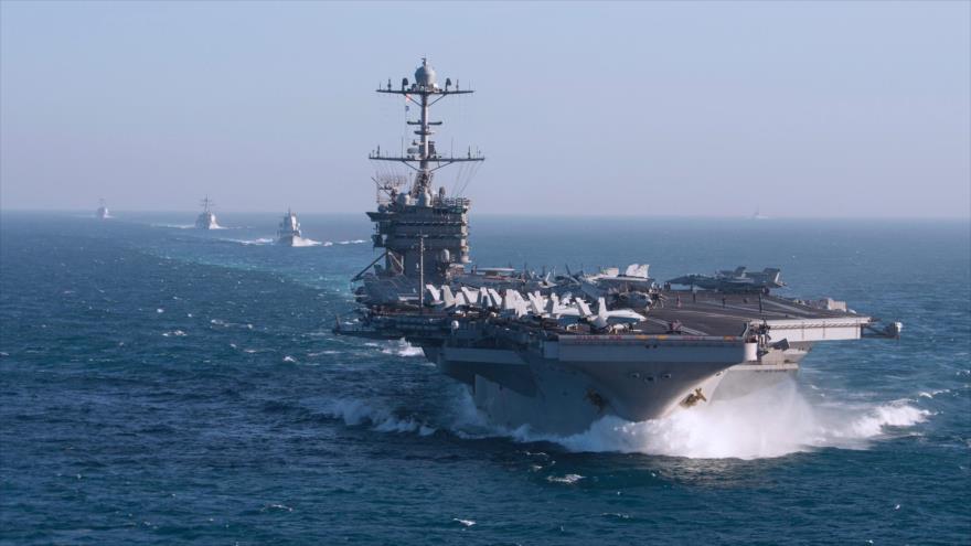 Un grupo de ataque naval liderado por el portaviones USS Harry S. Truman, de la Marina estadounidense.