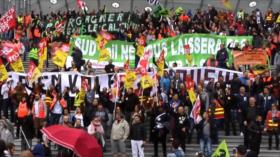 Ferroviarios franceses salen de nuevo a las calles