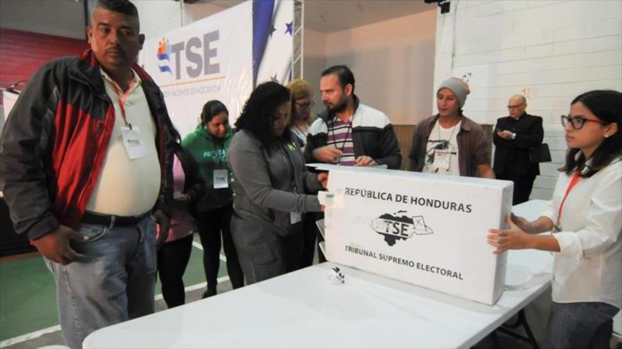 Urnas electorales de Honduras en los comicios de 2017.