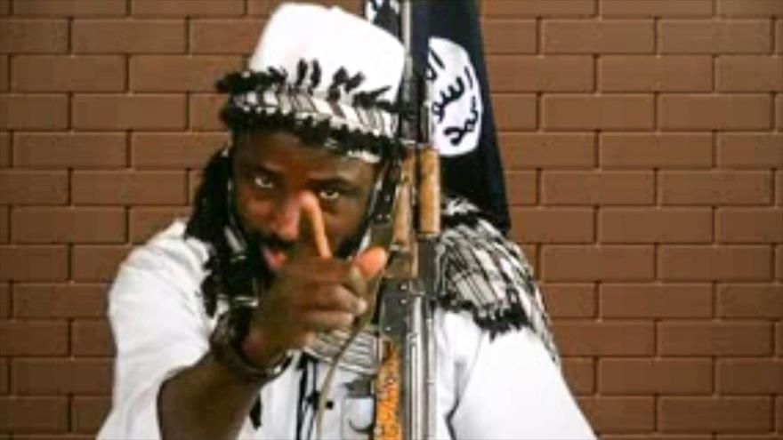 Captura de vídeo en que aparece el líder del grupo terrorista Boko Haram, Abubakar Shekau, divulgado el 2 de enero de 2018.