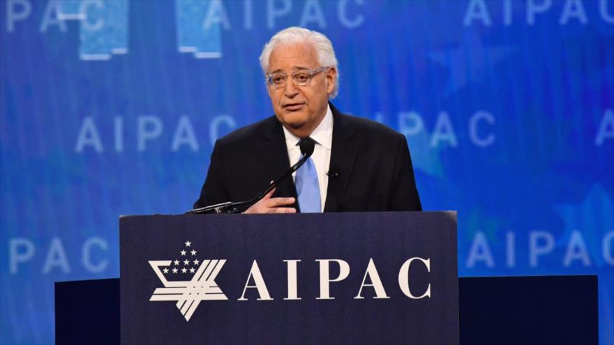 El embajador de EE.UU. ante Israel, David Friedman, en la conferencia del Comité Estadounidense para Asuntos Públicos de Israel (AIPAC), 18 de marzo de 2018.