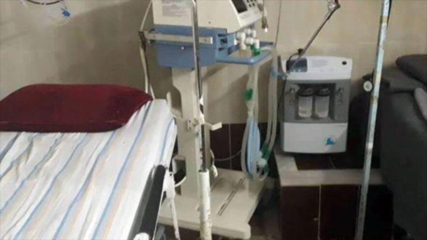 Foto publicada por la agencia siria de noticias SANA del hospital encontrado en Homs, centro del país árabe.