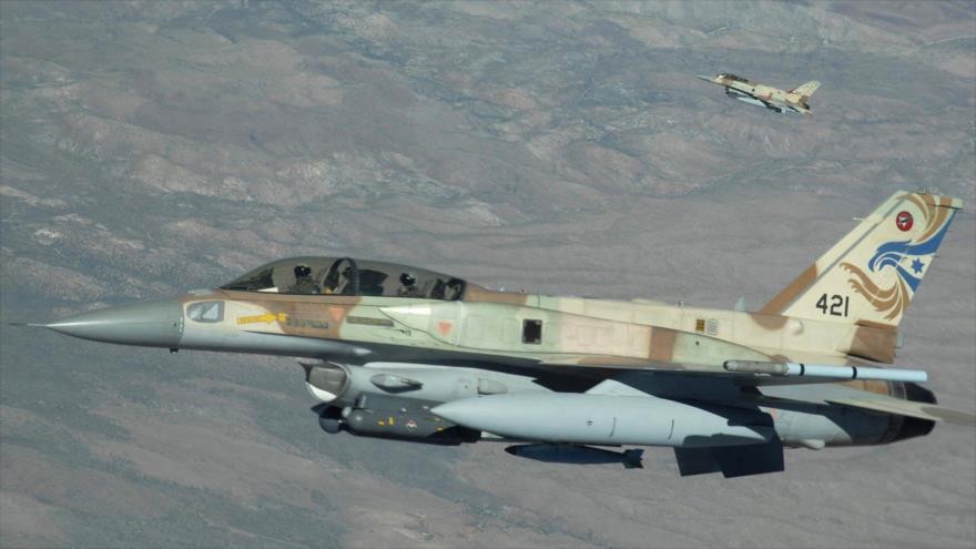 Dos aviones de guerra del régimen de Israel.
