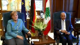 Angela Merkel realiza una visita oficial a El Líbano