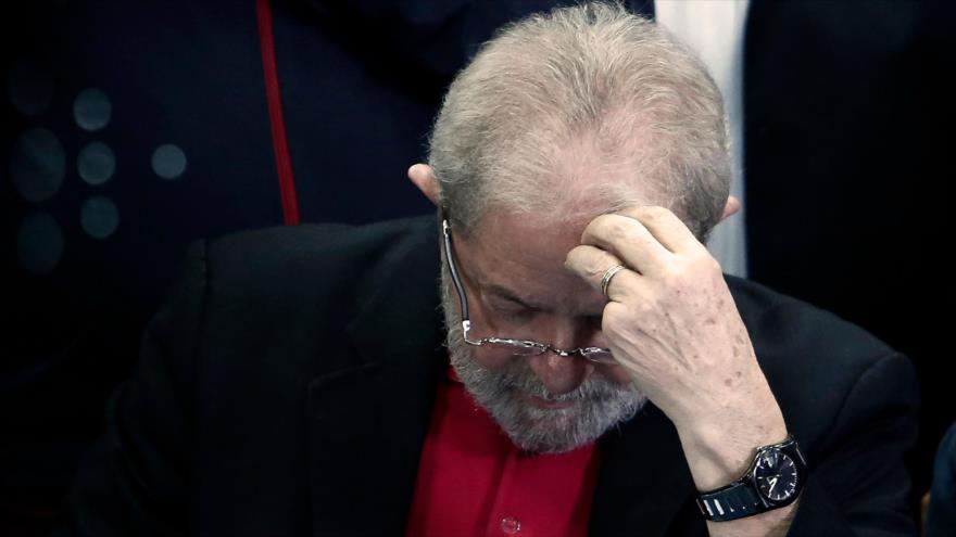 Luiz Inácio Lula da Silva, expresidente de Brasil, en una rueda de prensa en Sao Paulo, 13 de julio de 2017.