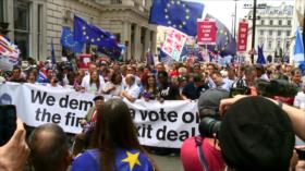 Británicos exigen nuevo referéndum sobre el Brexit en Reino Unido