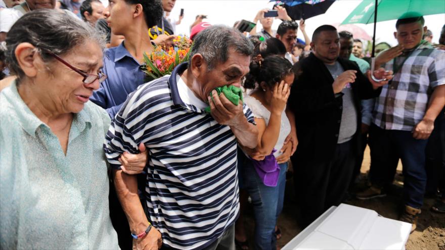 Funeral de una de las víctimas de las violencias desatadas en Nicaragua, 24 de junio de 2018.