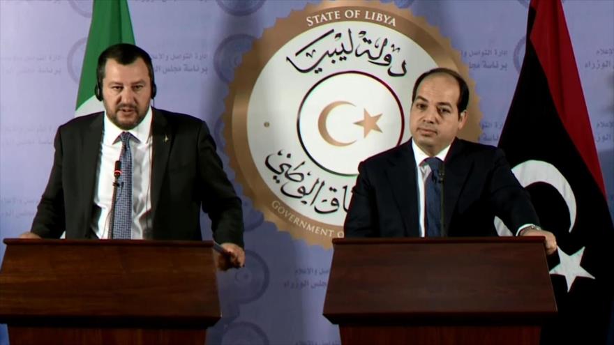 Matteo Salvini viaja a Libia para frenar la inmigración