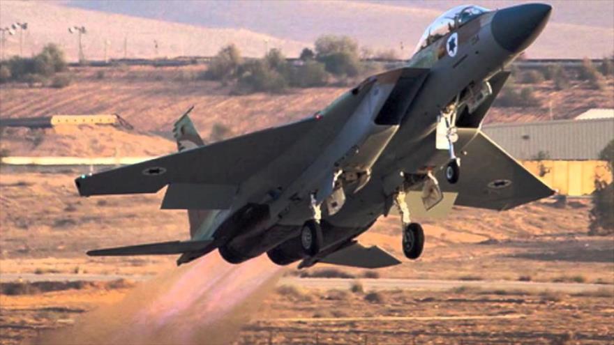 Un avión de combate de la fuerza aérea del régimen de Israel.
