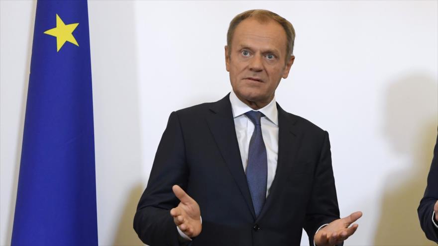 El presidente del Consejo Europeo, Donald Tusk, en Viena, capital de Austria, 22 de junio de 2018.