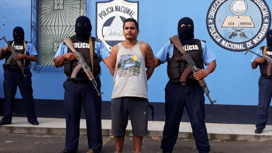 Detienen a Oscar Antonio Rivas alias “El Diablo”, miembro de la organización terrorista Mara18, 28 de junio de 2018.
