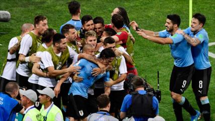 Uruguay vence a Portugal y se clasifica a los cuartos del Mundial