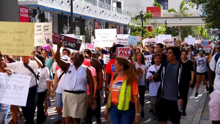 Miami se suma a protestas contra política migratoria de Trump