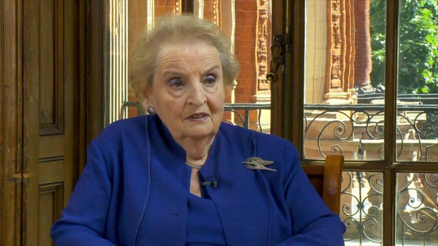 La ex secretaria de Estado estadounidense Madeleine Albright, entrevistada en la cadena estatal británica BBC, 1 de julio de 2018.