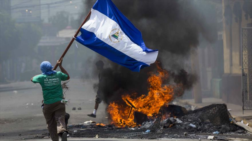 Protestas violentas en contra del Gobierno de Nicaragua, en Managua, la capital.