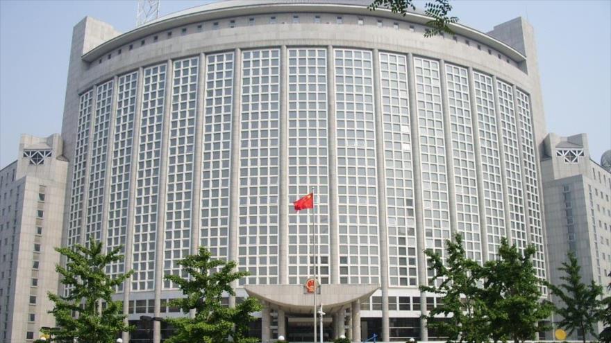 El edificio del Ministerio chino de Exteriores en Pekín, la capital china.