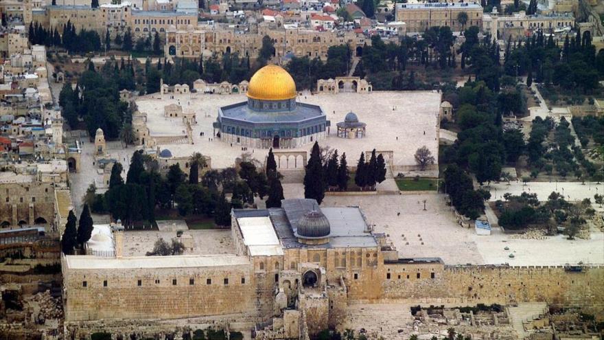 El recinto de la Mezquita Al-Aqsa, en Al-Quds (Jerusalén).