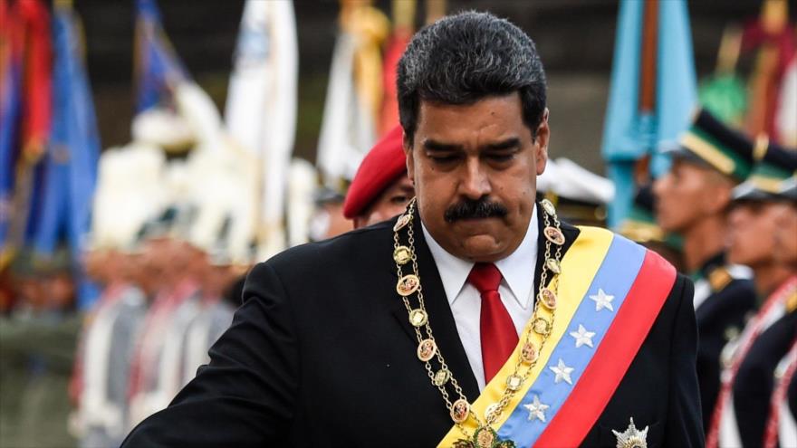 El presidente de Venezuela, Nicolás Maduro, durante un acto de Gobierno en Caracas, 24 de mayo de 2018.
