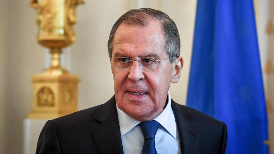 El ministro de Asuntos Exteriores de Rusia, Serguéi Lavrov, en un evento en Moscú (capital rusa), 20 de junio de 2018.