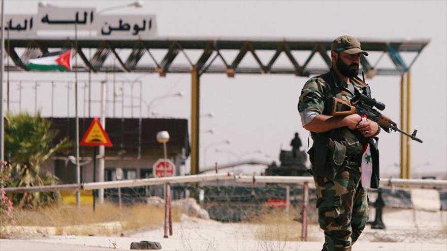 El paso de Nasib en la frontera entre Siria y Jordania.