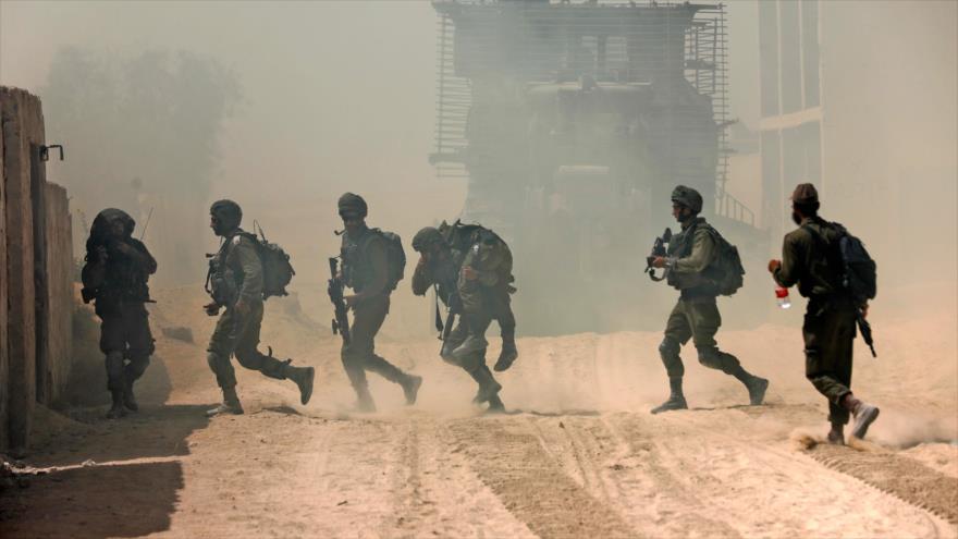 Fuerzas del régimen de Israel durante una maniobra en la base militar de Tzeelime, 3 de julio de 2018.
