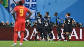 Francia derrota 1-0 a Bélgica y es primer finalista del Mundial 2018