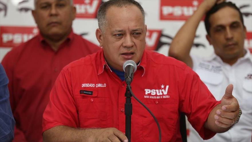 El presidente de la Asamblea Nacional Constituyente de Venezuela Diosdado Cabello
