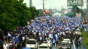 Marcha nacional “Juntos somos un volcán” en Nicaragua