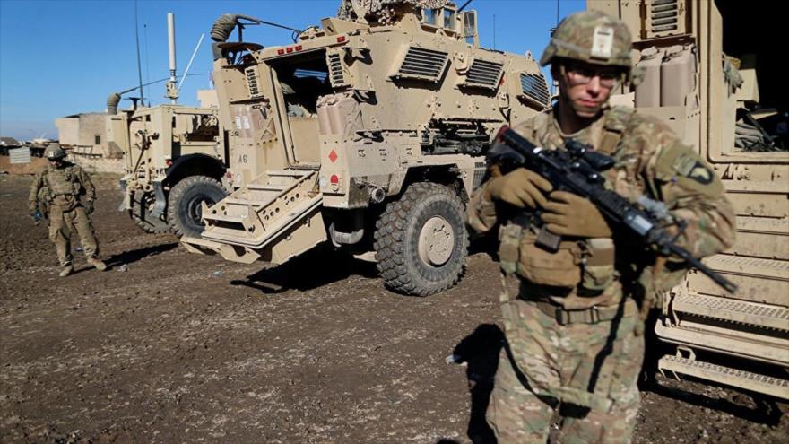 Las fuerzas de EE.UU. en la localidad de Bartella, a menos de 10 kilómetros de Mosul, en el norte de Irak.