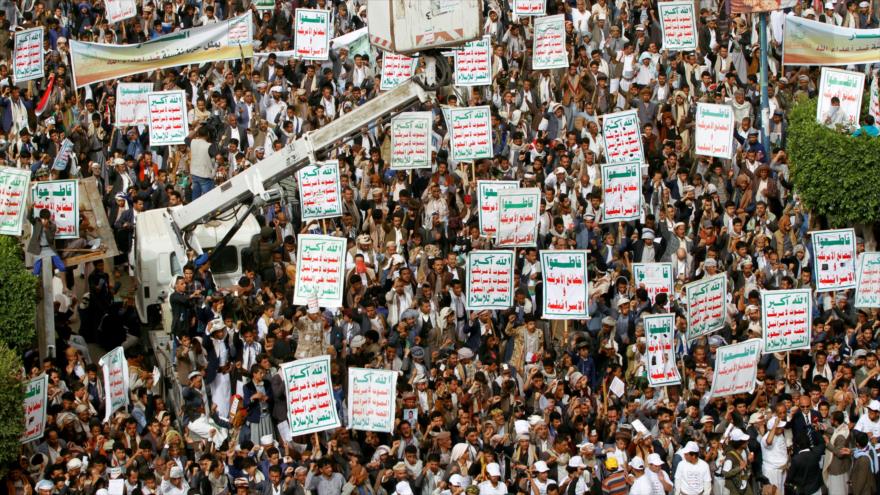 Miles de yemeníes protestan por arrogancia de EEUU e Israel