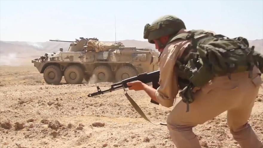 Integrantes de la División 201 del Ejército de Rusia, desplegada en Tayikistán.