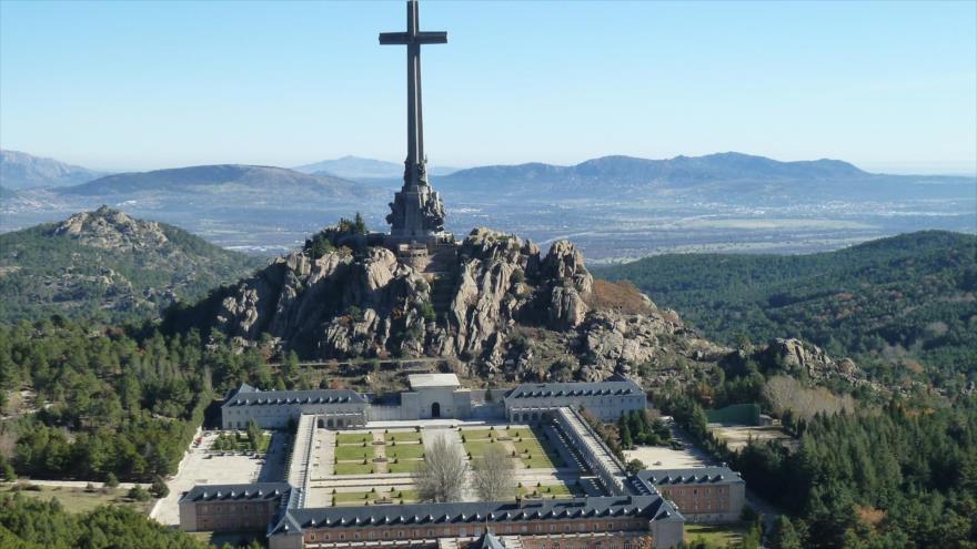 Imagen aérea del Valle de los Caídos, donde está enterrado el exdictador español Francisco Franco.