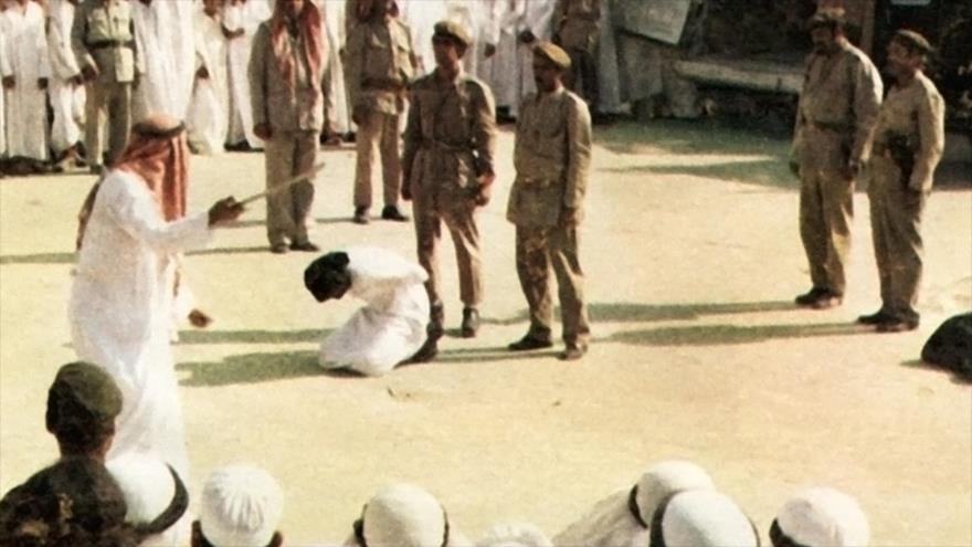 Decapitación de un prisionero en Arabia Saudí. 
