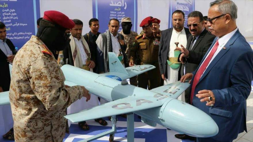 El Ejército yemení estrena el dron Qasef, de fabricación nacional.