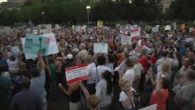 Miles de manifestantes protestan contra ‘corrupción’ de Trump