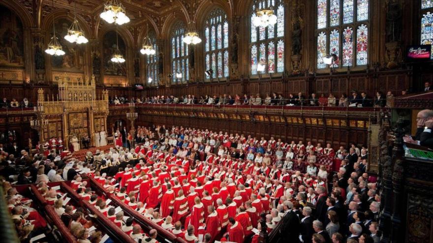La Cámara de los Lores del Parlamento del Reino Unido.