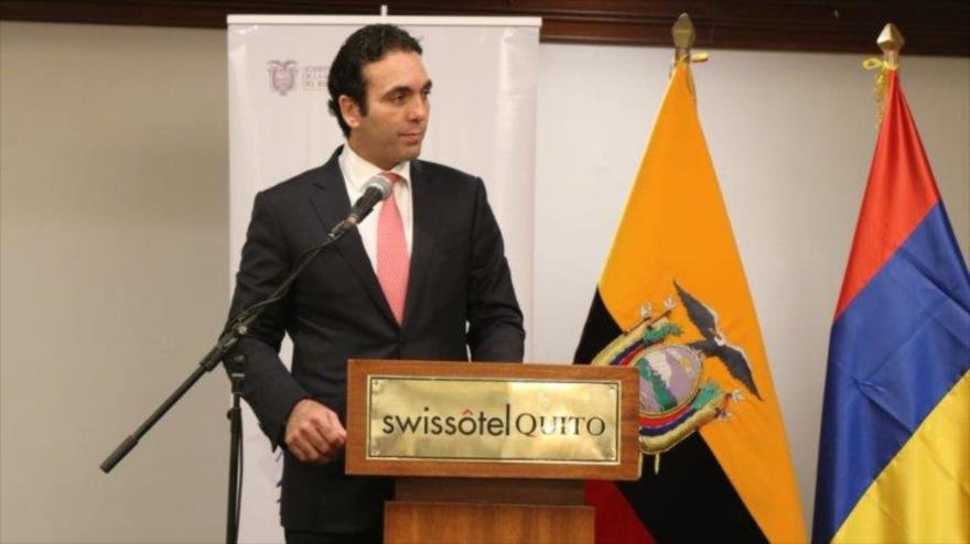 El ministro de Comercio Exterior de Ecuador, Pablo Campana.