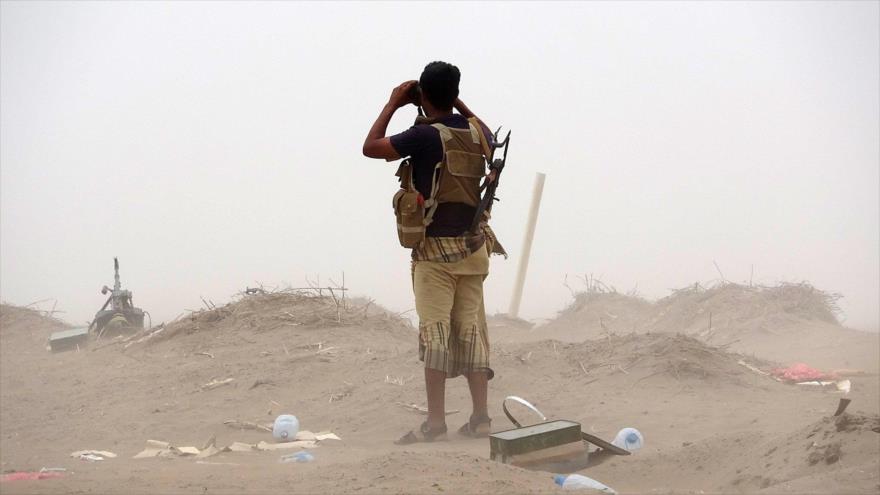 Uno de los mercenarios bajo el mando de Arabia Saudí en Yemen.