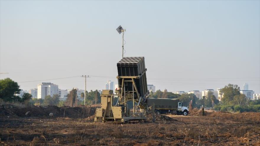 Una batería de Cúpula de Hierro del ejército del régimen de Israel.