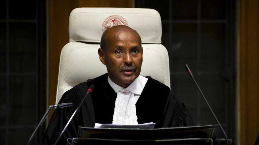 El presidente de la Corte Internacional de Justicia (CIJ), el juez Abdulqawi Ahmed Yusuf.