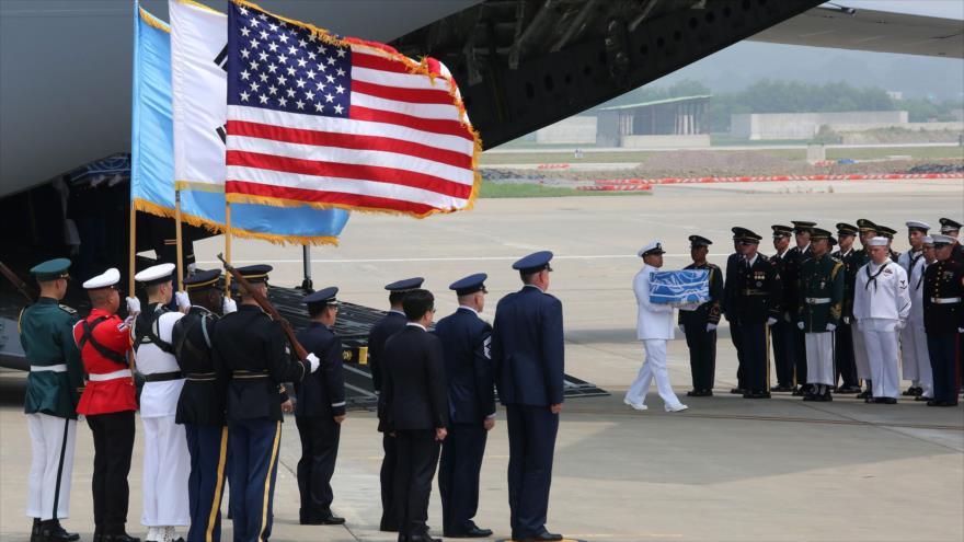 Pyongyang entrega a EEUU cuerpos de soldados caídos en guerra
