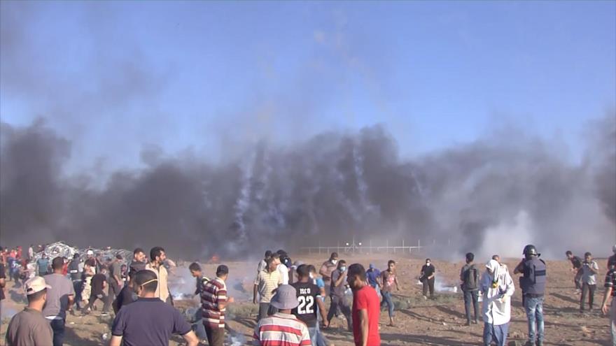 Palestinos continúan sus marchas para repugnar crímenes israelíes