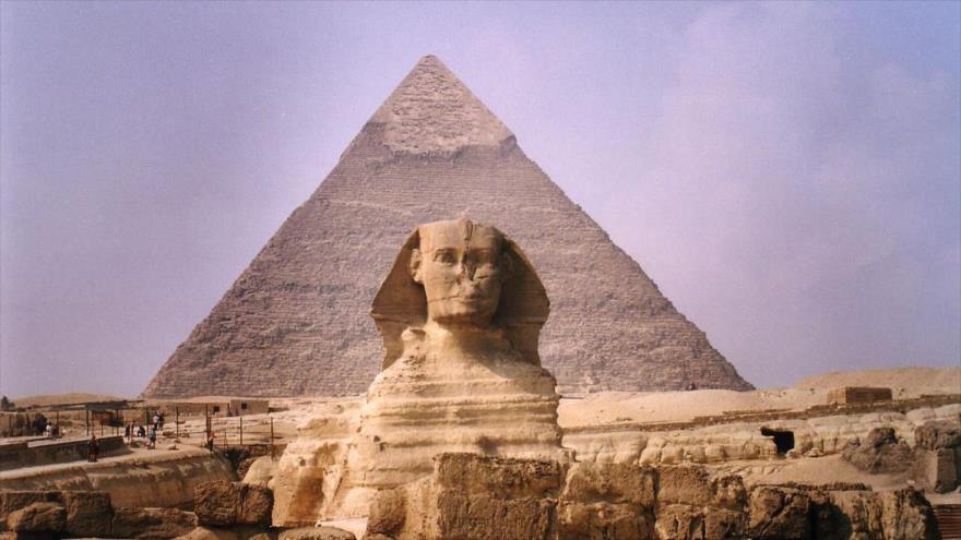 La gran pirámide de Jufu en Giza (Egipto).