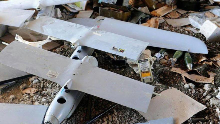 El Ejército sirio descubre drones israelíes en manos de terroristas en Daraa, 31 de julio de 2018.