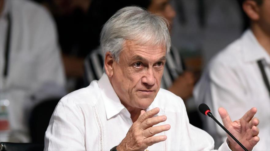 El presidente de Chile, Sebastián Piñera, durante la inauguración de la cumbre de la Alianza del Pacífico, México, 24 de julio de 2018.