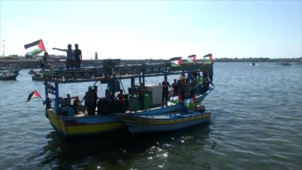 Barcos salen desde puerto de Gaza para romper asedio israelí