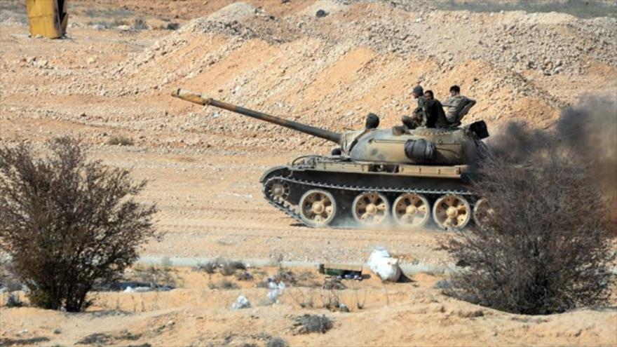 Las fuerzas del Ejército sirio en la provincia meridional de Daraa.